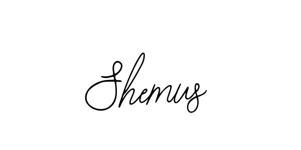 How to make Shemus name signature. Use Bearetta-2O07w style for creating short signs online. This is the latest handwritten sign. Shemus signature style 12 images and pictures png