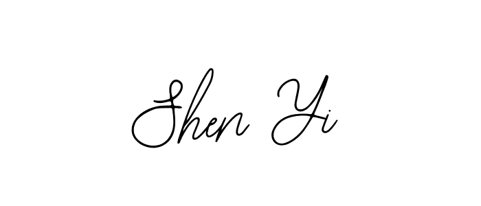 You should practise on your own different ways (Bearetta-2O07w) to write your name (Shen Yi) in signature. don't let someone else do it for you. Shen Yi signature style 12 images and pictures png