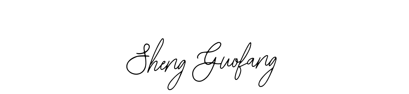 if you are searching for the best signature style for your name Sheng Guofang. so please give up your signature search. here we have designed multiple signature styles  using Bearetta-2O07w. Sheng Guofang signature style 12 images and pictures png