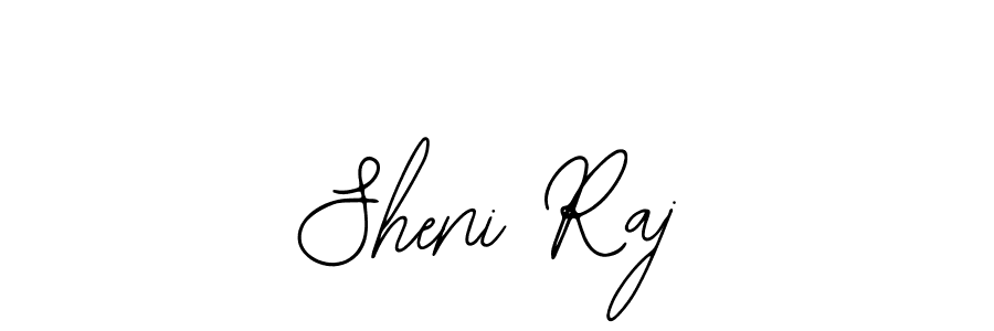You should practise on your own different ways (Bearetta-2O07w) to write your name (Sheni Raj) in signature. don't let someone else do it for you. Sheni Raj signature style 12 images and pictures png