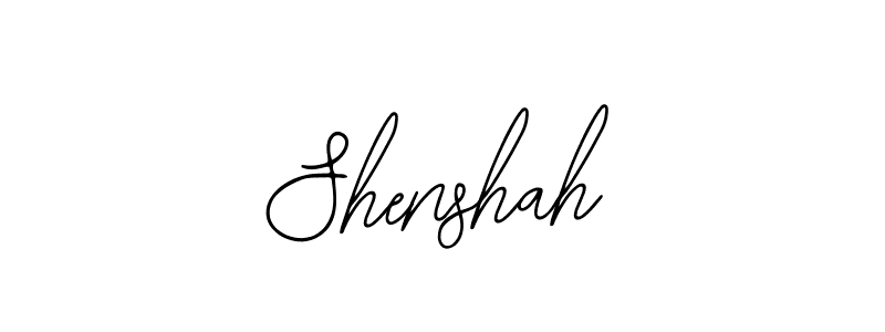 How to make Shenshah name signature. Use Bearetta-2O07w style for creating short signs online. This is the latest handwritten sign. Shenshah signature style 12 images and pictures png