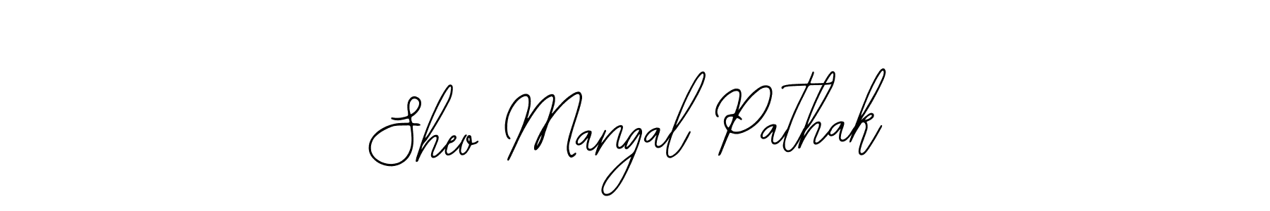 Use a signature maker to create a handwritten signature online. With this signature software, you can design (Bearetta-2O07w) your own signature for name Sheo Mangal Pathak. Sheo Mangal Pathak signature style 12 images and pictures png