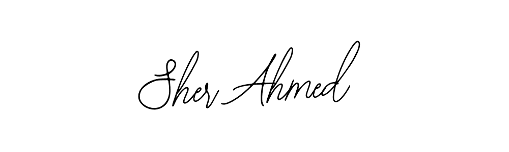 Make a beautiful signature design for name Sher Ahmed. With this signature (Bearetta-2O07w) style, you can create a handwritten signature for free. Sher Ahmed signature style 12 images and pictures png