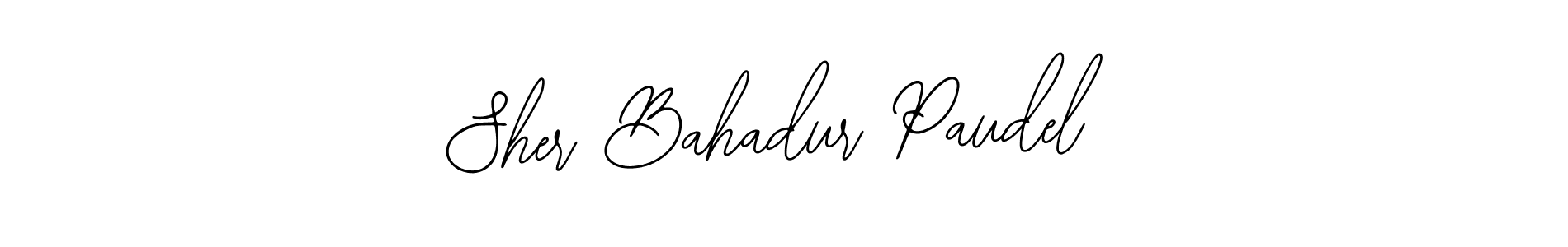 Also You can easily find your signature by using the search form. We will create Sher Bahadur Paudel name handwritten signature images for you free of cost using Bearetta-2O07w sign style. Sher Bahadur Paudel signature style 12 images and pictures png