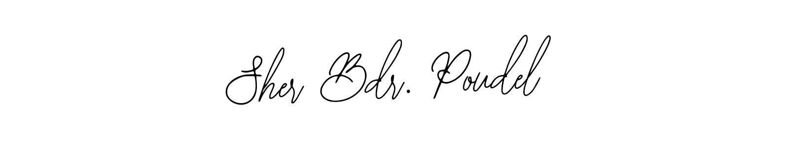 You should practise on your own different ways (Bearetta-2O07w) to write your name (Sher Bdr. Poudel) in signature. don't let someone else do it for you. Sher Bdr. Poudel signature style 12 images and pictures png