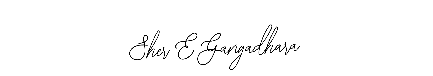 Bearetta-2O07w is a professional signature style that is perfect for those who want to add a touch of class to their signature. It is also a great choice for those who want to make their signature more unique. Get Sher E Gangadhara name to fancy signature for free. Sher E Gangadhara signature style 12 images and pictures png