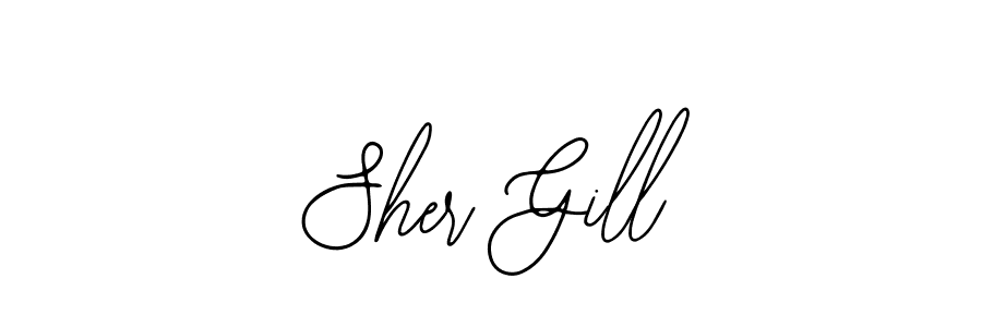 Use a signature maker to create a handwritten signature online. With this signature software, you can design (Bearetta-2O07w) your own signature for name Sher Gill. Sher Gill signature style 12 images and pictures png