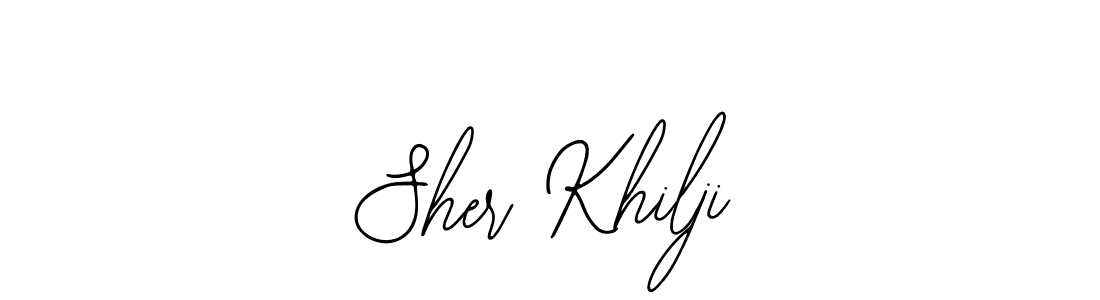 Similarly Bearetta-2O07w is the best handwritten signature design. Signature creator online .You can use it as an online autograph creator for name Sher Khilji. Sher Khilji signature style 12 images and pictures png