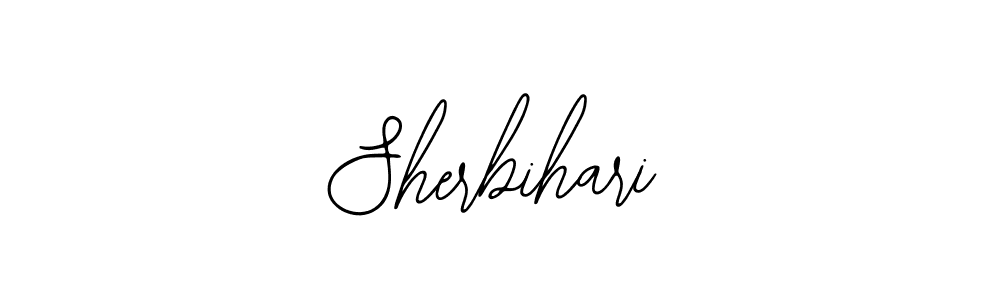 How to make Sherbihari name signature. Use Bearetta-2O07w style for creating short signs online. This is the latest handwritten sign. Sherbihari signature style 12 images and pictures png