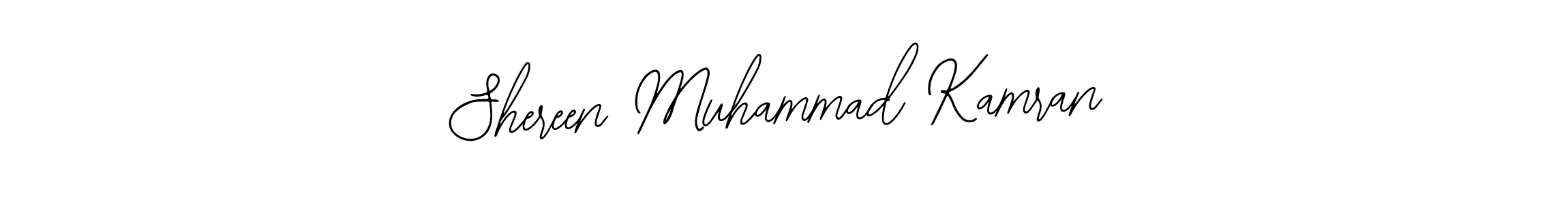 You should practise on your own different ways (Bearetta-2O07w) to write your name (Shereen Muhammad Kamran) in signature. don't let someone else do it for you. Shereen Muhammad Kamran signature style 12 images and pictures png