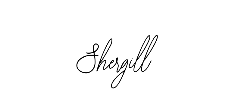 You should practise on your own different ways (Bearetta-2O07w) to write your name (Shergill) in signature. don't let someone else do it for you. Shergill signature style 12 images and pictures png