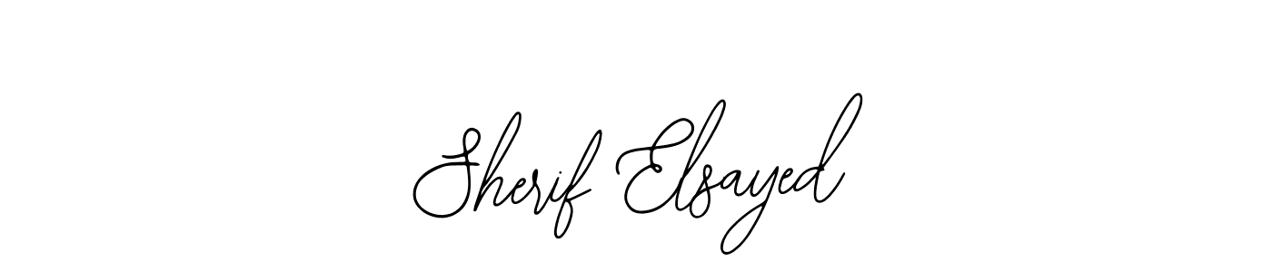 How to make Sherif Elsayed name signature. Use Bearetta-2O07w style for creating short signs online. This is the latest handwritten sign. Sherif Elsayed signature style 12 images and pictures png
