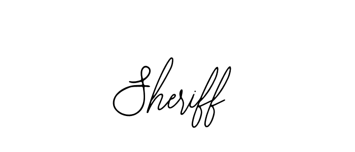 How to make Sheriff name signature. Use Bearetta-2O07w style for creating short signs online. This is the latest handwritten sign. Sheriff signature style 12 images and pictures png