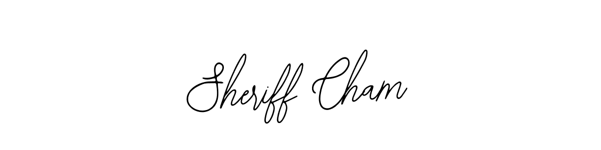 Make a beautiful signature design for name Sheriff Cham. With this signature (Bearetta-2O07w) style, you can create a handwritten signature for free. Sheriff Cham signature style 12 images and pictures png