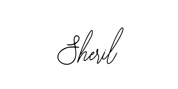 This is the best signature style for the Sheril name. Also you like these signature font (Bearetta-2O07w). Mix name signature. Sheril signature style 12 images and pictures png