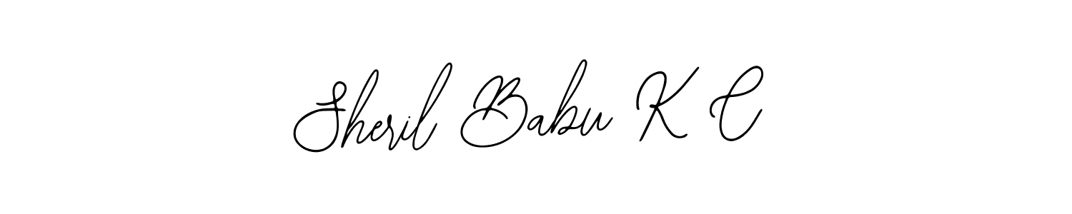 Also You can easily find your signature by using the search form. We will create Sheril Babu K C name handwritten signature images for you free of cost using Bearetta-2O07w sign style. Sheril Babu K C signature style 12 images and pictures png