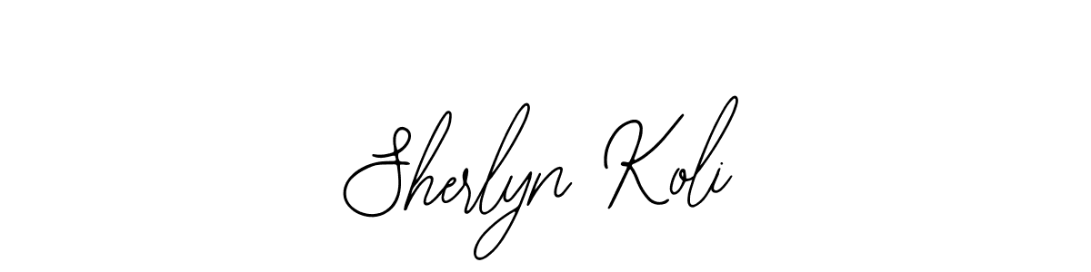 You should practise on your own different ways (Bearetta-2O07w) to write your name (Sherlyn Koli) in signature. don't let someone else do it for you. Sherlyn Koli signature style 12 images and pictures png