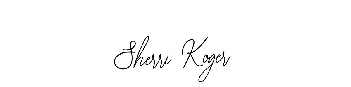 How to make Sherri Koger name signature. Use Bearetta-2O07w style for creating short signs online. This is the latest handwritten sign. Sherri Koger signature style 12 images and pictures png