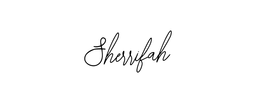 How to make Sherrifah signature? Bearetta-2O07w is a professional autograph style. Create handwritten signature for Sherrifah name. Sherrifah signature style 12 images and pictures png