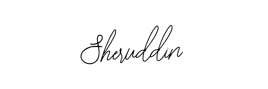 Design your own signature with our free online signature maker. With this signature software, you can create a handwritten (Bearetta-2O07w) signature for name Sheruddin. Sheruddin signature style 12 images and pictures png