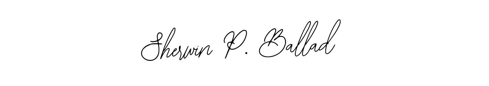 Bearetta-2O07w is a professional signature style that is perfect for those who want to add a touch of class to their signature. It is also a great choice for those who want to make their signature more unique. Get Sherwin P. Ballad name to fancy signature for free. Sherwin P. Ballad signature style 12 images and pictures png