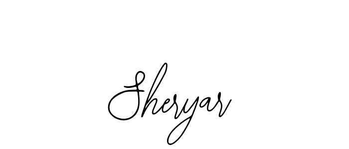 The best way (Bearetta-2O07w) to make a short signature is to pick only two or three words in your name. The name Sheryar include a total of six letters. For converting this name. Sheryar signature style 12 images and pictures png