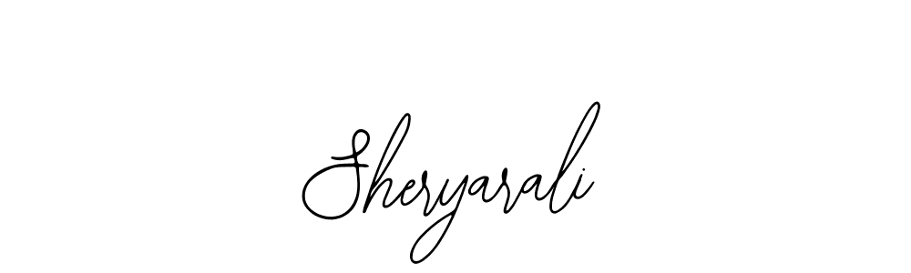 How to make Sheryarali signature? Bearetta-2O07w is a professional autograph style. Create handwritten signature for Sheryarali name. Sheryarali signature style 12 images and pictures png