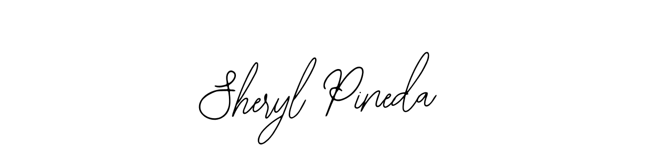 You should practise on your own different ways (Bearetta-2O07w) to write your name (Sheryl Pineda) in signature. don't let someone else do it for you. Sheryl Pineda signature style 12 images and pictures png