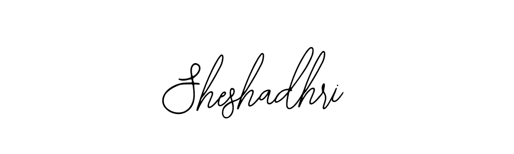 How to make Sheshadhri signature? Bearetta-2O07w is a professional autograph style. Create handwritten signature for Sheshadhri name. Sheshadhri signature style 12 images and pictures png