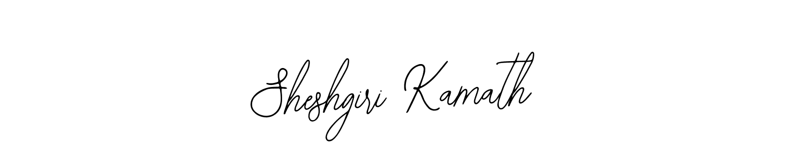 Also we have Sheshgiri Kamath name is the best signature style. Create professional handwritten signature collection using Bearetta-2O07w autograph style. Sheshgiri Kamath signature style 12 images and pictures png