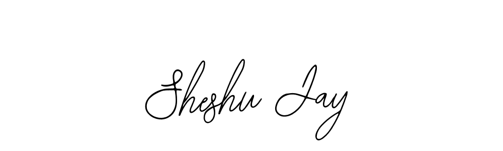 Use a signature maker to create a handwritten signature online. With this signature software, you can design (Bearetta-2O07w) your own signature for name Sheshu Jay. Sheshu Jay signature style 12 images and pictures png