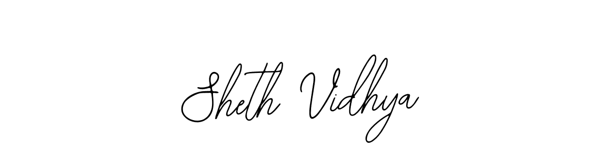 Use a signature maker to create a handwritten signature online. With this signature software, you can design (Bearetta-2O07w) your own signature for name Sheth Vidhya. Sheth Vidhya signature style 12 images and pictures png