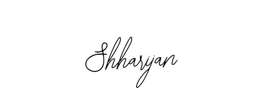 You should practise on your own different ways (Bearetta-2O07w) to write your name (Shharijan) in signature. don't let someone else do it for you. Shharijan signature style 12 images and pictures png