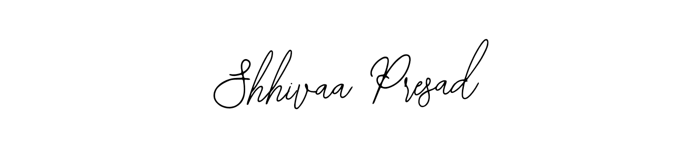 How to make Shhivaa Presad name signature. Use Bearetta-2O07w style for creating short signs online. This is the latest handwritten sign. Shhivaa Presad signature style 12 images and pictures png