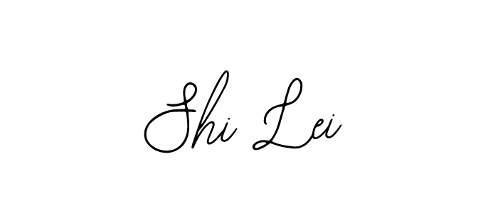 How to make Shi Lei name signature. Use Bearetta-2O07w style for creating short signs online. This is the latest handwritten sign. Shi Lei signature style 12 images and pictures png