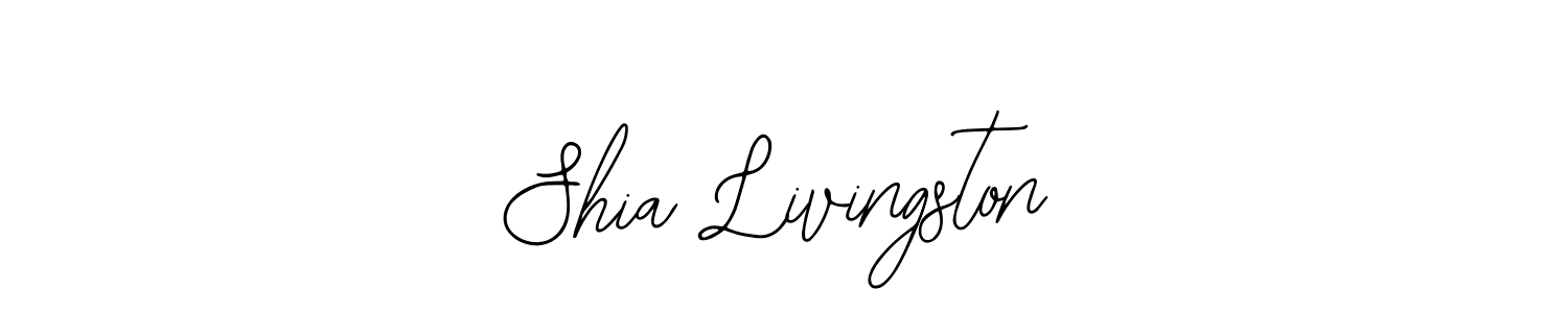 How to make Shia Livingston name signature. Use Bearetta-2O07w style for creating short signs online. This is the latest handwritten sign. Shia Livingston signature style 12 images and pictures png