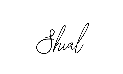 You should practise on your own different ways (Bearetta-2O07w) to write your name (Shial) in signature. don't let someone else do it for you. Shial signature style 12 images and pictures png