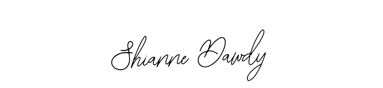 How to make Shianne Dawdy name signature. Use Bearetta-2O07w style for creating short signs online. This is the latest handwritten sign. Shianne Dawdy signature style 12 images and pictures png