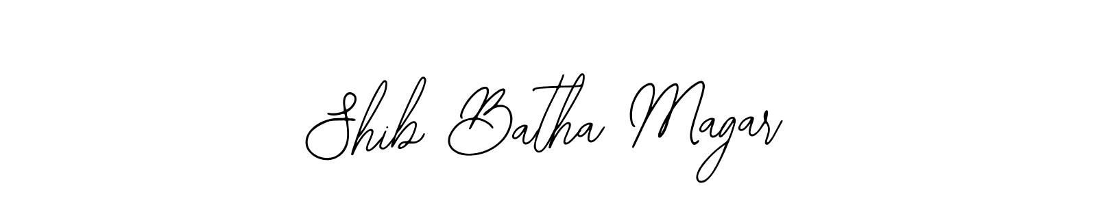 Use a signature maker to create a handwritten signature online. With this signature software, you can design (Bearetta-2O07w) your own signature for name Shib Batha Magar. Shib Batha Magar signature style 12 images and pictures png