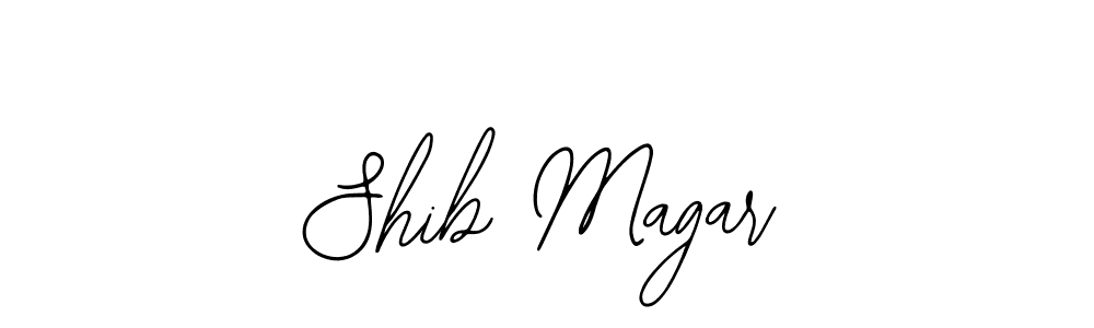 Shib Magar stylish signature style. Best Handwritten Sign (Bearetta-2O07w) for my name. Handwritten Signature Collection Ideas for my name Shib Magar. Shib Magar signature style 12 images and pictures png