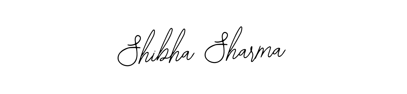 How to make Shibha Sharma name signature. Use Bearetta-2O07w style for creating short signs online. This is the latest handwritten sign. Shibha Sharma signature style 12 images and pictures png