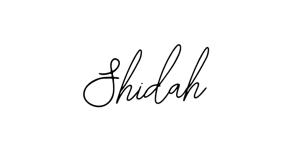 Design your own signature with our free online signature maker. With this signature software, you can create a handwritten (Bearetta-2O07w) signature for name Shidah. Shidah signature style 12 images and pictures png