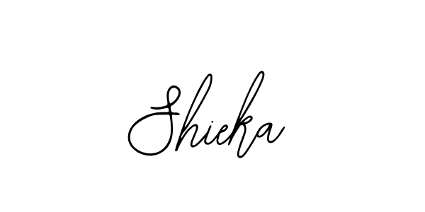 You should practise on your own different ways (Bearetta-2O07w) to write your name (Shieka) in signature. don't let someone else do it for you. Shieka signature style 12 images and pictures png