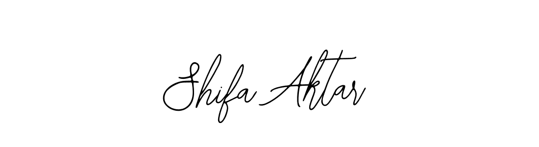 The best way (Bearetta-2O07w) to make a short signature is to pick only two or three words in your name. The name Shifa Aktar include a total of six letters. For converting this name. Shifa Aktar signature style 12 images and pictures png