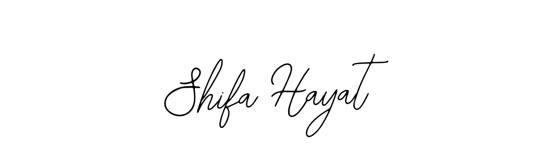 Make a beautiful signature design for name Shifa Hayat. With this signature (Bearetta-2O07w) style, you can create a handwritten signature for free. Shifa Hayat signature style 12 images and pictures png