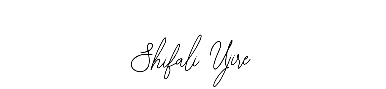 if you are searching for the best signature style for your name Shifali Ujire. so please give up your signature search. here we have designed multiple signature styles  using Bearetta-2O07w. Shifali Ujire signature style 12 images and pictures png