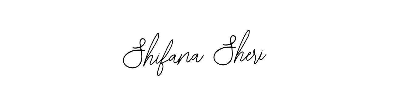 You should practise on your own different ways (Bearetta-2O07w) to write your name (Shifana Sheri) in signature. don't let someone else do it for you. Shifana Sheri signature style 12 images and pictures png