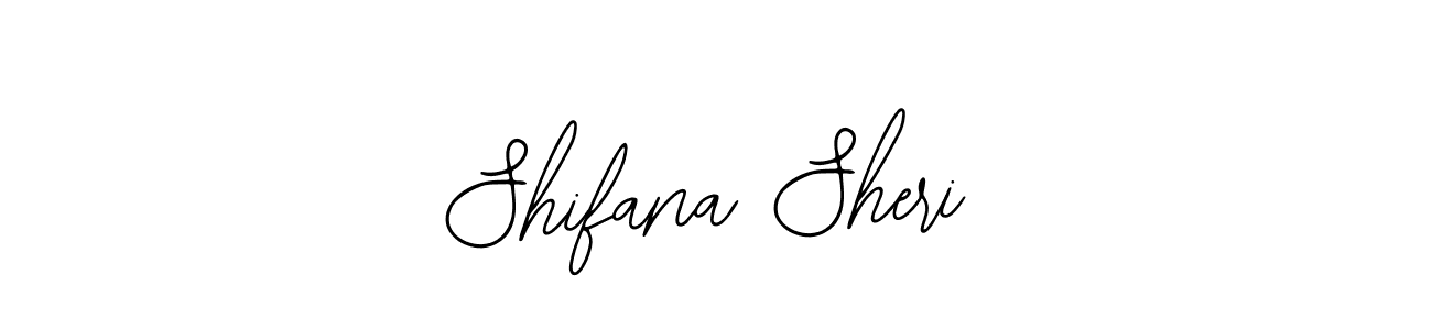 How to make Shifana Sheri name signature. Use Bearetta-2O07w style for creating short signs online. This is the latest handwritten sign. Shifana Sheri signature style 12 images and pictures png