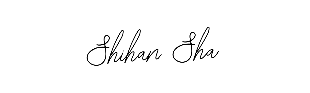 if you are searching for the best signature style for your name Shihan Sha. so please give up your signature search. here we have designed multiple signature styles  using Bearetta-2O07w. Shihan Sha signature style 12 images and pictures png