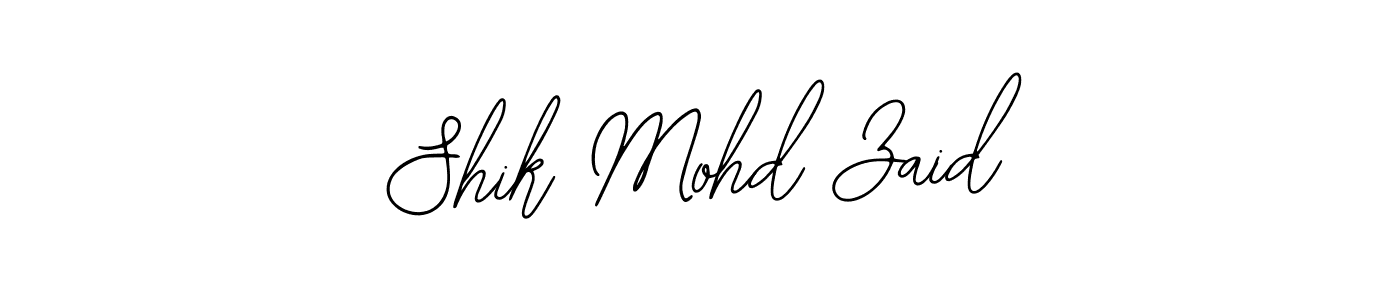 How to Draw Shik Mohd Zaid signature style? Bearetta-2O07w is a latest design signature styles for name Shik Mohd Zaid. Shik Mohd Zaid signature style 12 images and pictures png